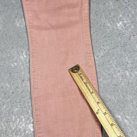 Paige Jeans Womens Size 28 Faded Petal Pink Verdugo Ankle Jeans Pockets - Picture 15 of 15